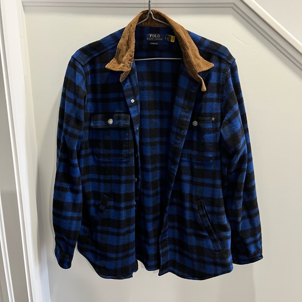 Men's Large Polo Ralph Lauren wool overshirt